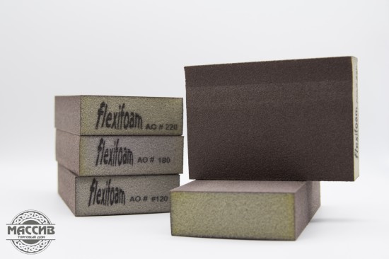 Губка шлифовальная 4х сторон. Зерно 120/180/220 (98*69*26)
