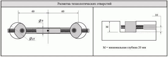 Угловая мебельная стяжка для перил и барных стоек ZipBolt 11.600