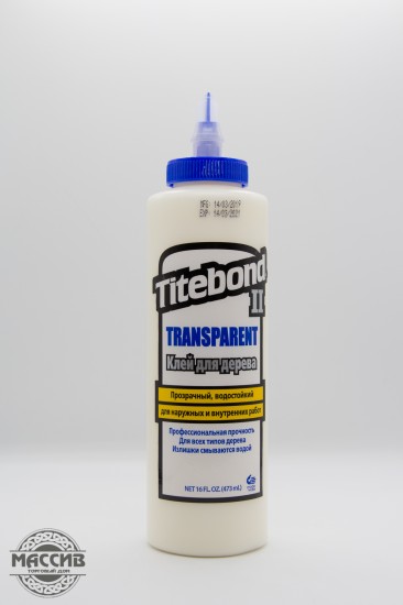 Прозрачный клей для дерева TITEBOND II Transparent Premium Wood Glue (237 мл)