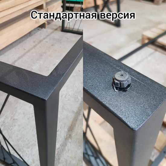 Подстолье прямой профиль с крестами